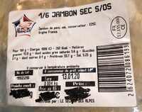 1/6 jambon sec sans os