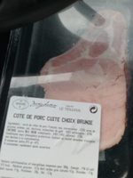 Côte de porc cuite