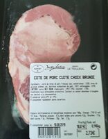 Côté de porc cuire choix brunie