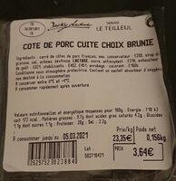 Côte de porc