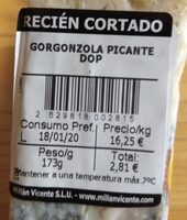 Gorgonzola picante dop