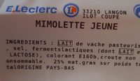 Mimolette jeune