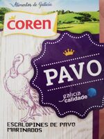 Escalopines de pavo marinados