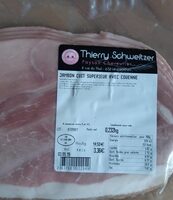Jambon cuit supérieur avec couenne