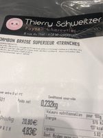 Jambon braise superieur 4 tranches