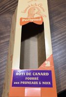 Rôti de canard fourré aux pruneaux et noix