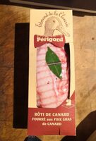 Rôti de canard fourré au foie gras de canard