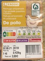 Pechuga empanada de pollo
