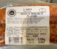 Saucisse de montbeliard