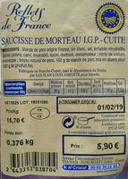 Saucisse de Morteau I.G.P.-cuite