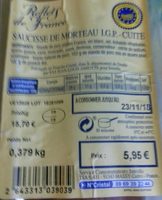 Saucisse de Morteau cuite