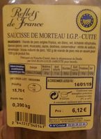 Saucisse de morteau igp cuite