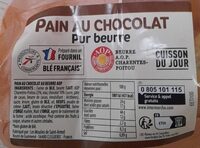 Pain au chocolat beurre AOP par 4