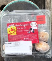 Mini beignets fourres aux fruits rouges