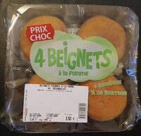 4 beignets à la pomme décongelés