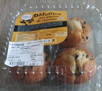 4 Muffins aux pépites de chocolat