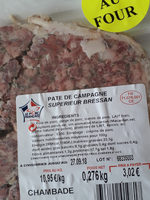 Pâté de campagne supérieur bressan