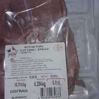 Roti de porc cuit dans l epaule