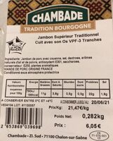 Jambon supérieur traditionnel