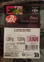 2 côtes de porc