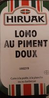 Lomo au Piment Doux