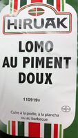 Lomo au piment doux