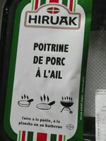 Poitrine de porc à l'ail