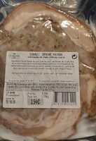 Poitrine de porc farcie cuite