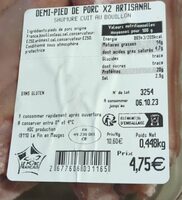 Demi-pied de porc artisanal