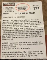 Pizza bbq au poulet
