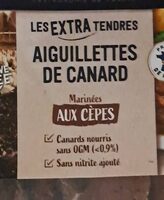 Aiguillettes de canard marinées aux cêpes