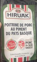 Poitrine de porc au pimment du pays basque