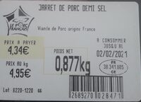 Jarret de porc demi-sel