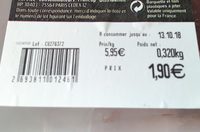 Cote de porc echine
