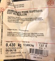 Jambonneau poire superieur cuit au bouillon