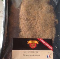 Cote de porc saumurée cuite panée