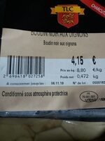 Boudin noir aux oignons