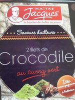 2 filets de crocodile marinés au curry