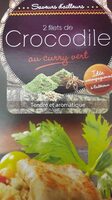 Filet de crocodile au curry vert