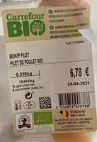 Filet de poulet bio
