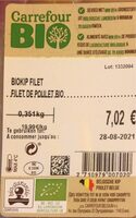 Filet de poulet bio