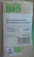 Bio hamburger de boeuf