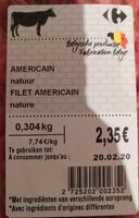 Filet américain nature