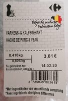 Haché de porc et de veau