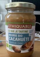 Beurre bio cacahuète Équateur-Chine