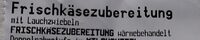 Frischkäsezubereitung mit Lauch