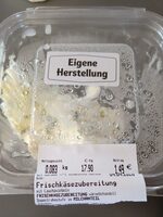 Frischkäsezubereitung