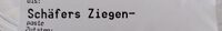 Schäfers Ziegenpaste