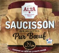 Saucisson aux noisettes pur bœuf