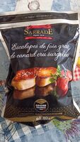 Escalopes de foie gras de canard cru surgelées